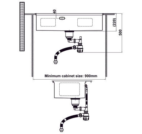 CHẬU INOX HAFELE WS R0 HS24-SSN1S-8650 (567.20.637) - 567 20