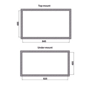 CHẬU INOX HAFELE WS R0 HS24-SSN1S-8650 (567.20.637) - 567 20 637 dimd2 457x431 crop center