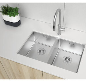 CHẬU BẾP INOX HAFELE SATIN R10 HS24-SSN2S-750 (567.24.240)