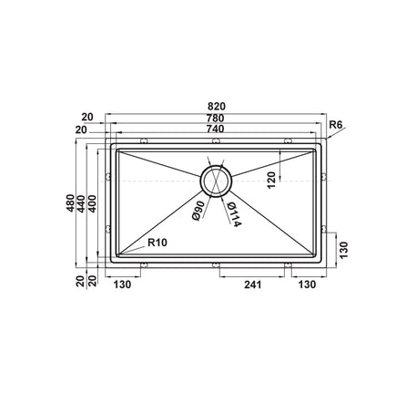 CHẬU INOX HAFELE HS21-SSN1S90 (567.94.020) - 567 94