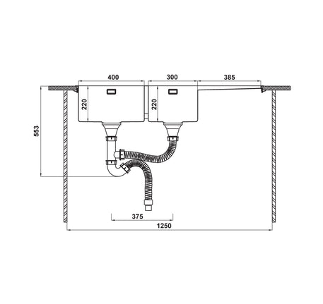 CHẬU INOX HAFELE HS21-SSD2S90L (567.94.050) - 567 94