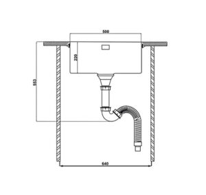 CHẬU INOX HAFELE – HS21-SSN1S60P (567.94.070) - 567 94 070 dimd1 457x431 crop center