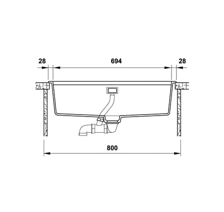 CHẬU GRANSTONE HAFELE HS20-GEN1S80 MÀU KEM 570.30.800