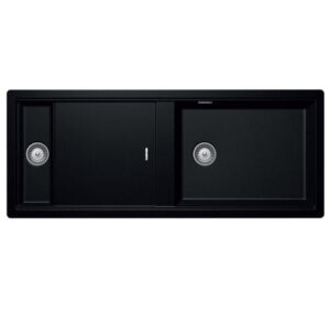 CHẬU ĐÁ HAFELE WORKSTATION HS19-GKD2S120 MÀU ĐEN 570.35.340 - 570 35 340 457x431 crop center