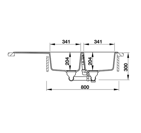 CHẬU GRANSTONE HAFELE HS18-GED2R80 MÀU KEM 570.35.460 - 570 35 460 560