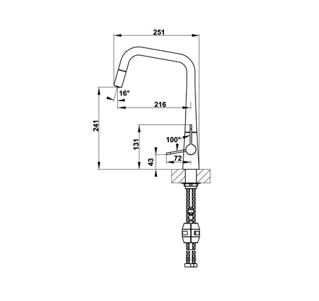 VÒI BẾP HAFELE HYDROS HT20-CH1P241 ( 570.82.220 )