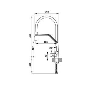 VÒI BẾP HAFELE HYDROS HT20-CH1F187 ( 570.82.230 ) - 570 82 230 dimd1 457x431 crop center