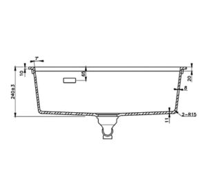 CHẬU ĐÁ ĐƠN HAFELE ESSENCE HS22-GEN1S90M MÀU XÁM 577.25.530 - 577 25 330 530 dimd1 457x431 crop center