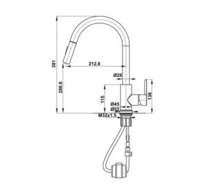 VÒI RỬA BÁT HAFELE HT21-CH1P287 577.55.230 - 577 55 230 dimd 457x431 crop center