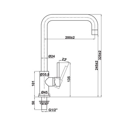 VÒI RỬA BÁT HAFELE HT21-CC1F245U 577.55.260 - 577 55