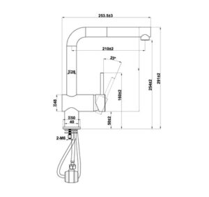 VÒI RỬA BÁT HAFELE HT21-GH1P254 577.55.390 - 577 55 290 390 590 dimd 2 457x431 crop center