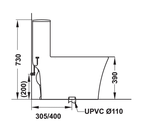 Bồn cầu một khối Hafele Sapporo - 588 79