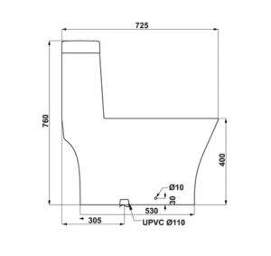 Bồn cầu một khối Hafele Sapporo - 588 79 412 dimd 1 457x431 crop center