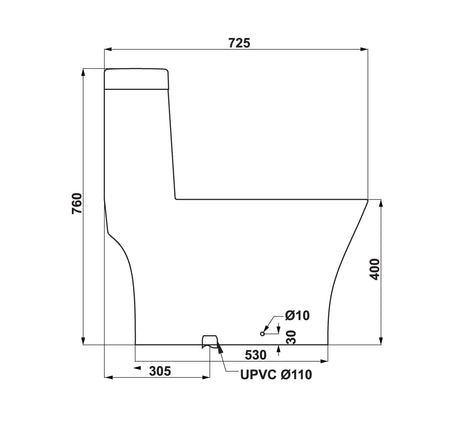 Bồn cầu một khối Hafele Sapporo - 588 79