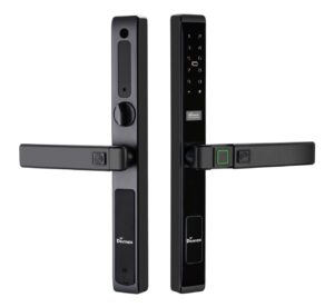 Khóa vân tay cửa nhôm App Wifi Demax SL688 BL chống nước IP56, chốt trong an toàn - Của Đức