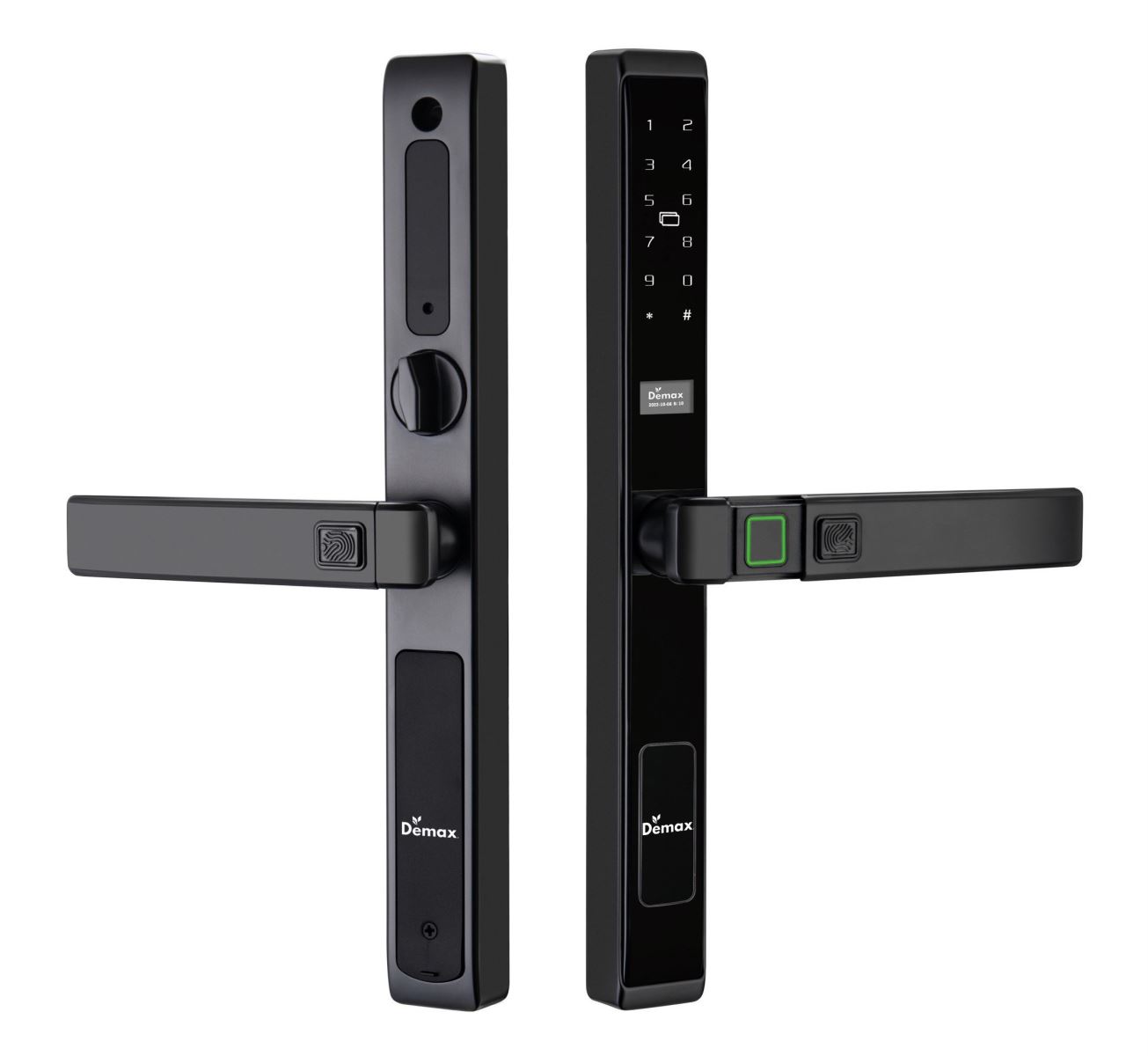 Khóa vân tay cửa nhôm App Wifi Demax SL688 BL chống nước IP56, chốt trong an toàn – Của Đức