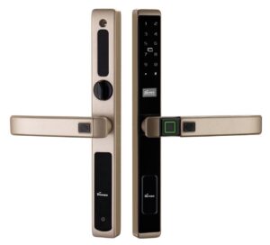 Khóa Vân tay, App Wifi cửa nhôm Demax SL688 CG Chống nước IP56, chốt trong an toàn - Của Đức