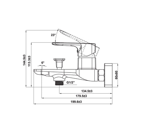 Bộ trộn Hafele nổi 2 đường nước Kobe đen - 589 15