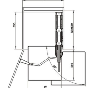 Rổ xoay Hafele - KARA VARIO - 595 82 805 dimd karavario 457x431 crop center