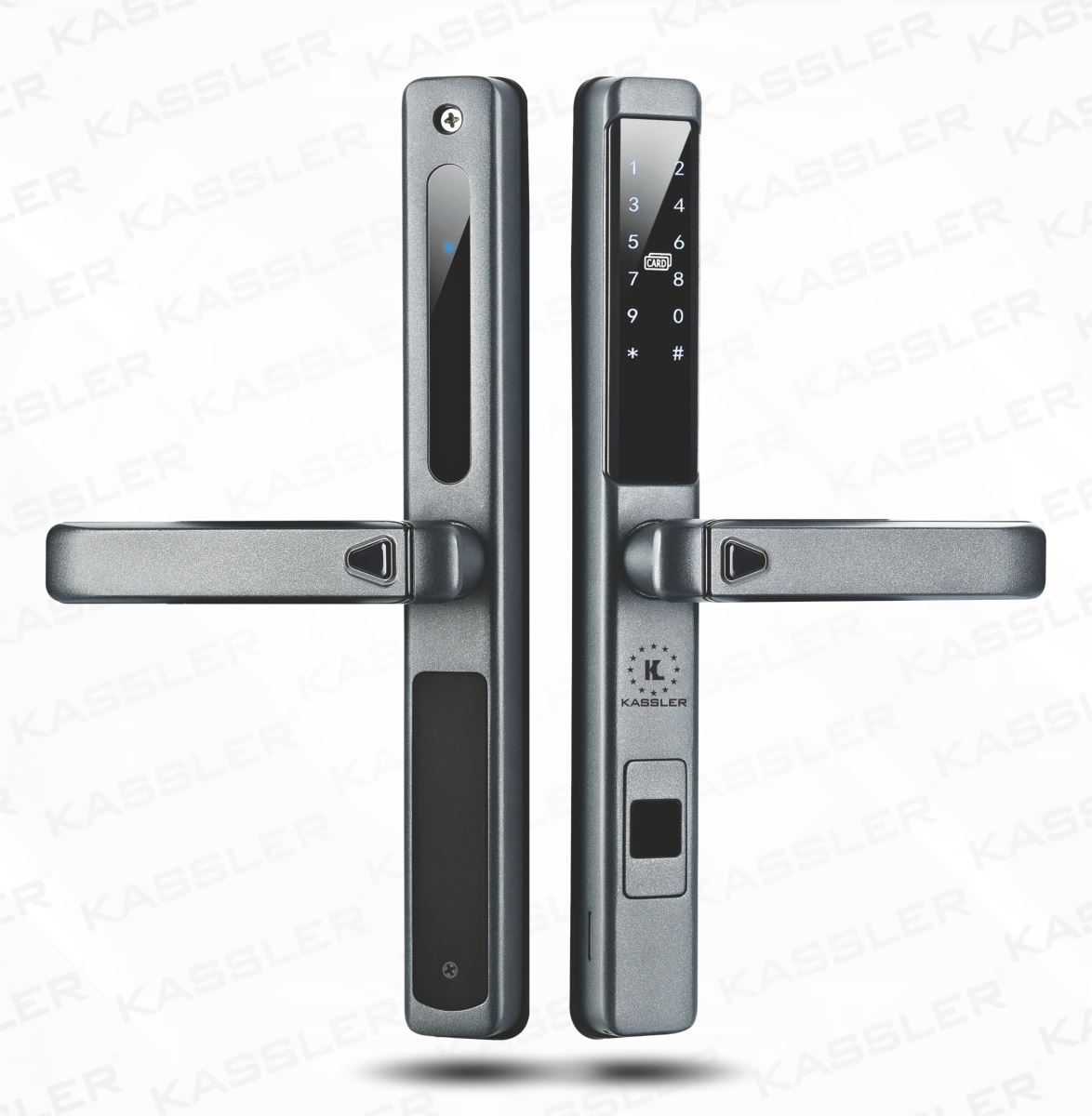 KHÓA VÂN TAY CỬA NHÔM KASSLER KL 599 LX GRAY APP REMOTE - 599lx app 1