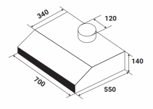 MÁY HÚT MÙI CỔ ĐIỂN KAFF KF-703B - 64