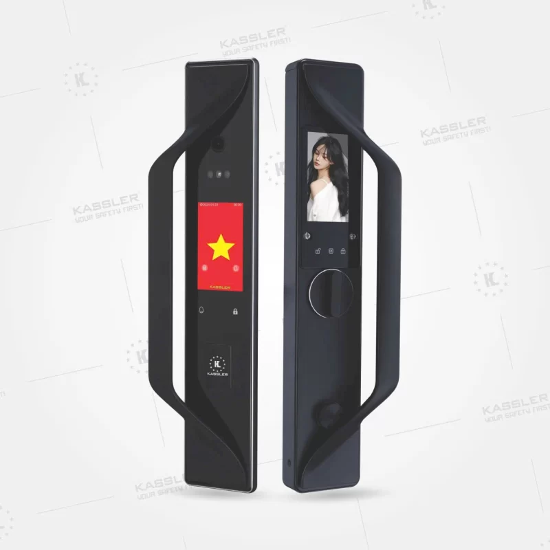 KHOÁ CỬA ĐIỆN TỬ KASSLER KL 82T BLACK FACE ID APP WIFI