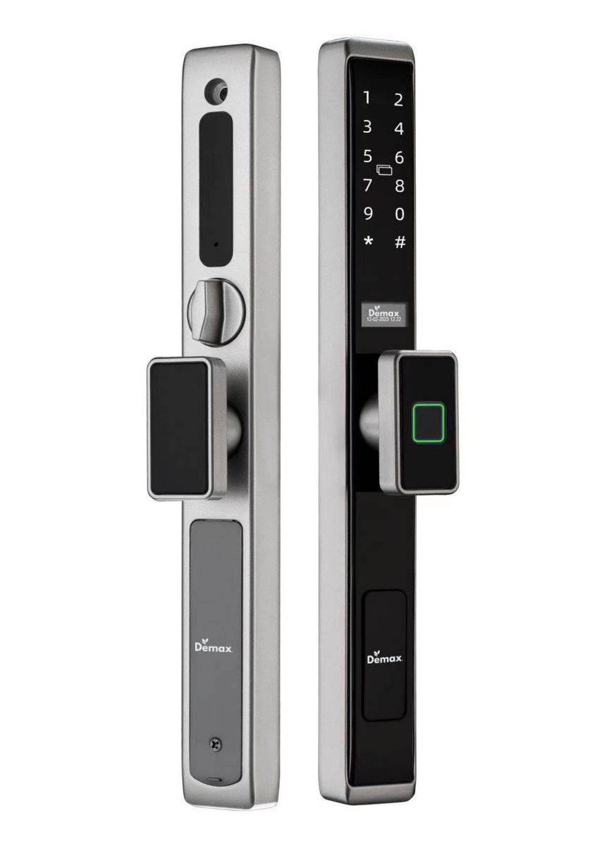 Khóa vân tay cửa nhôm Demax SL688 SD chống nước IP56, chốt trong an toàn – Của Đức
