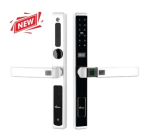 Khóa vân tay cửa nhôm Demax SL688 WH App Wifi chống nước IP56, chốt trong an toàn - Của Đức