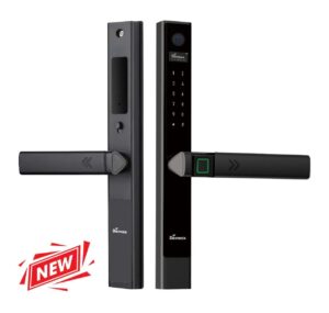 Khoá cửa nhôm Demax El689 BN - Chống nước - App wifi, camera giám sát của Đức