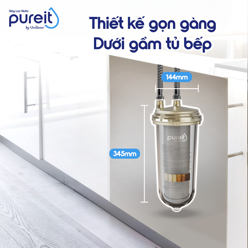 LỌC THÔ TRONG SUỐT ÂM TỦ BẾP PUREIT - 7