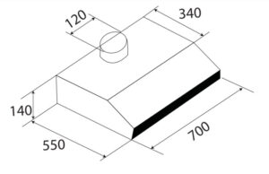 MÁY HÚT MÙI CỔ ĐIỂN KAFF KF-700W - 72 2