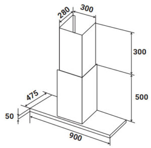 MÁY HÚT MÙI ÁP TƯỜNG KAFF KF-991B NEW BLACK - 8 22