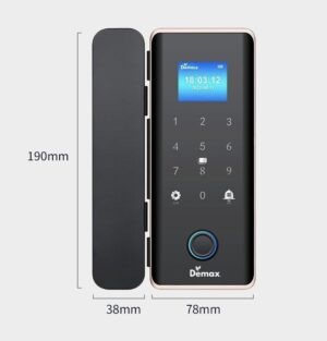 Khóa vân tay cửa kính Demax SL800 G App Wifi, Remote - 800g 1 1