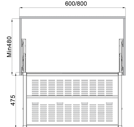 Kệ giày bằng kim loại Hafele - 807 95 161