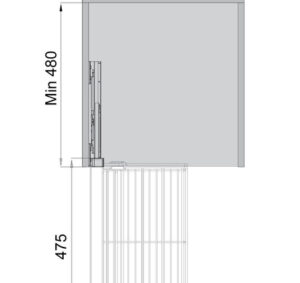 Rổ kéo đa năng Hafele - 807 95 180 181 dimd 457x431 crop center