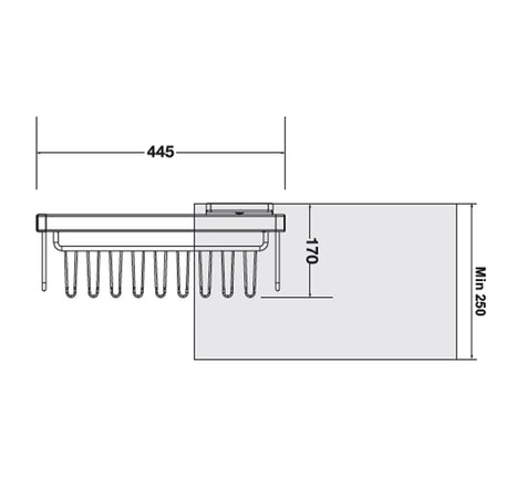 Móc treo dây nịt và cà vạt Hafele - 807 96