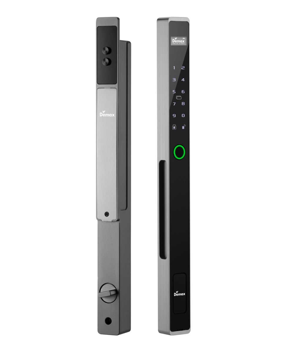 Khoá cửa nhôm thông minh Demax SL808 AG CNC chống nước, App wifi, Remote