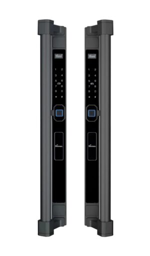 KHÓA VÂN TAY 2 MẶT CỬA NHÔM CỔNG SẮT APP WIFI DEMAX SL808 BN LUX