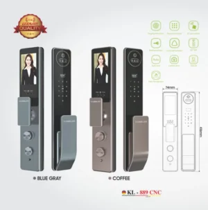 KHOÁ VÂN TAY KASSLER KL 889 BLUE GRAY FACE ID APP WIFI - 9