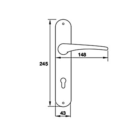 Tay nắm gạt đế dài Hafele - Lemans - 901 79