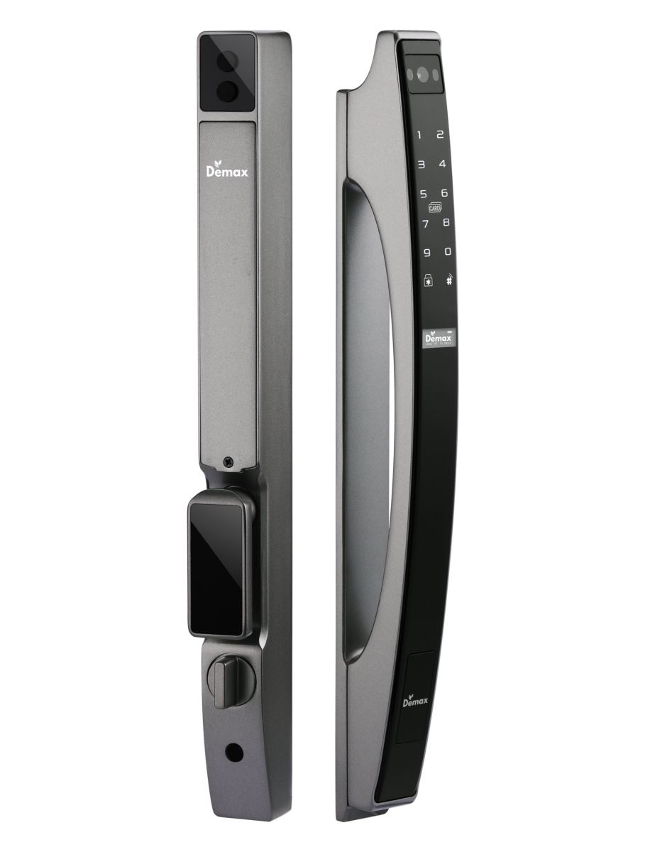 Khoá cửa nhôm nhận diện khuôn mặt Face Id 3D, vân tay Demax SL902 AG chống nước IP56 – Của Đức