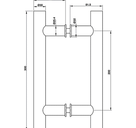 Tay nắm kéo Hafele - chữ H 903.01.804 - 903 01