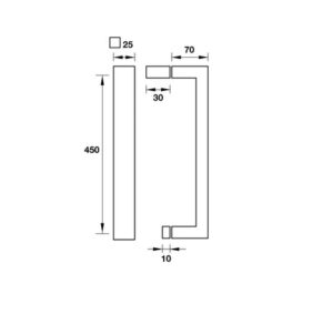 Tay kéo vuông phòng tắm kính Hafele - 903 04 161 dimd 457x431 crop center