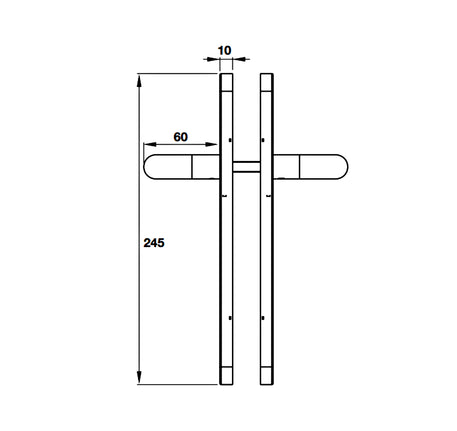 Tay nắm gạt đế dài Hafele - Hình trụ - 903 92