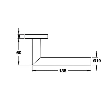 Tay nắm gạt có nắp che Hafele - 903 92