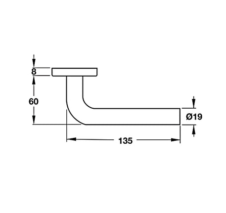 Tay nắm gạt có nắp che Hafele - Hình trụ - 903 92