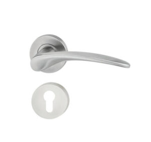 Tay nắm gạt có nắp che cho cửa phòng Hafele - Inox mờ