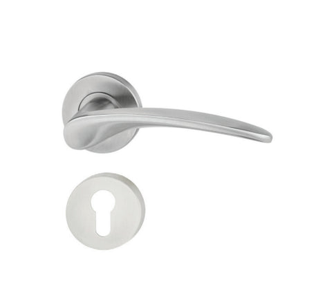 Tay nắm gạt có nắp che cho cửa phòng Hafele - Inox mờ - 903 98