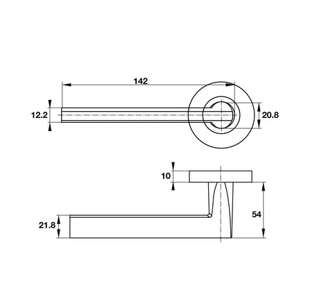 Tay nắm cửa phòng Hafele ONE - 903 99