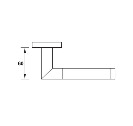 Tay nắm gạt có nắp che Hafele - 903 99